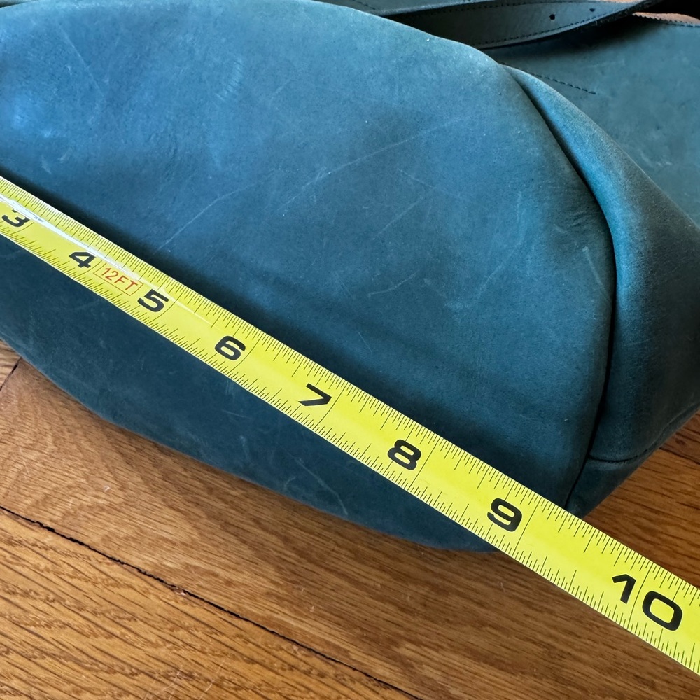 Able Eden Spruce Green Leather Bucket Bag Local and Global - Picture 7 of 9